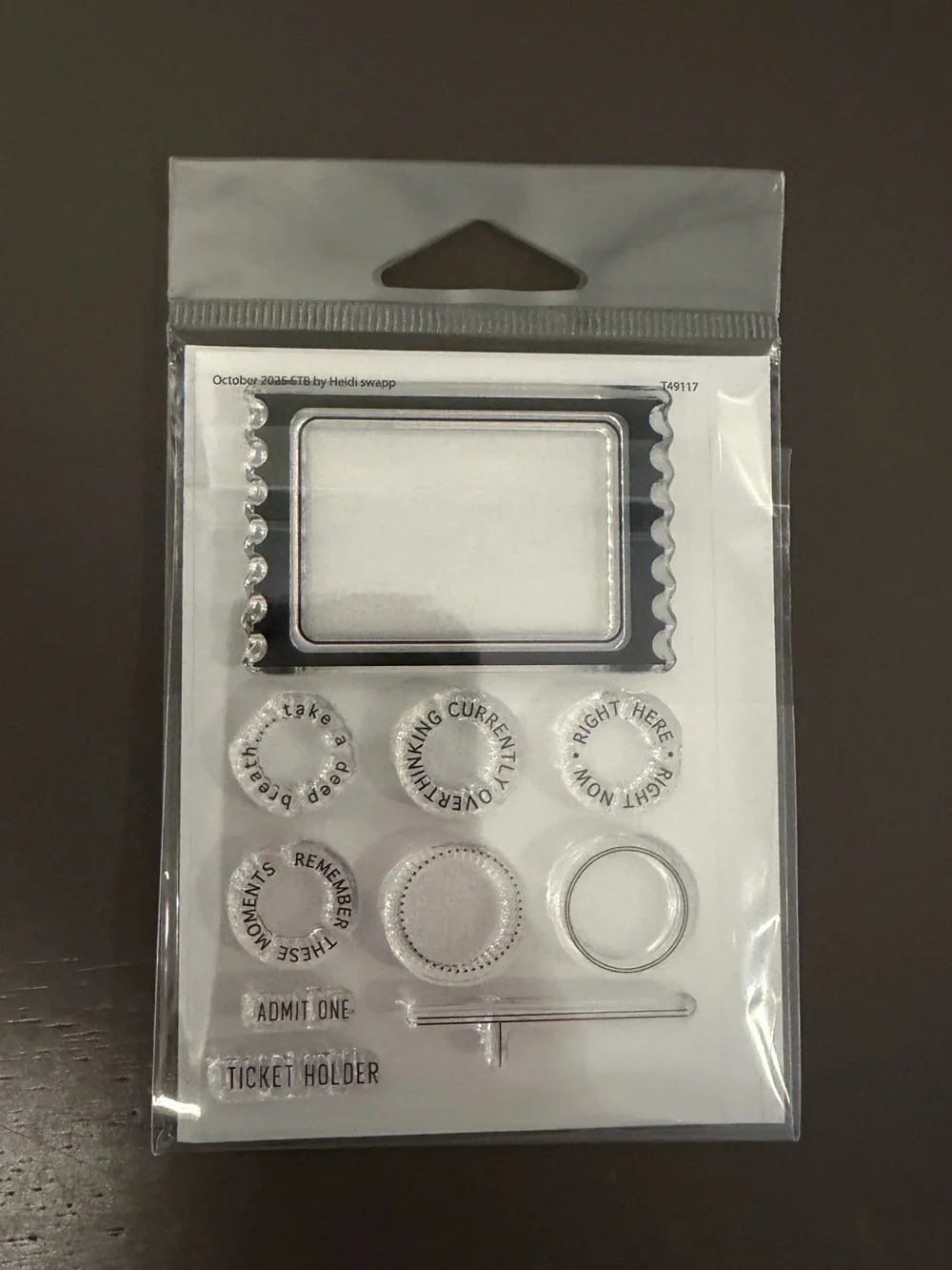 Heidi Swapp Stop The Blur Die & Stamp Set